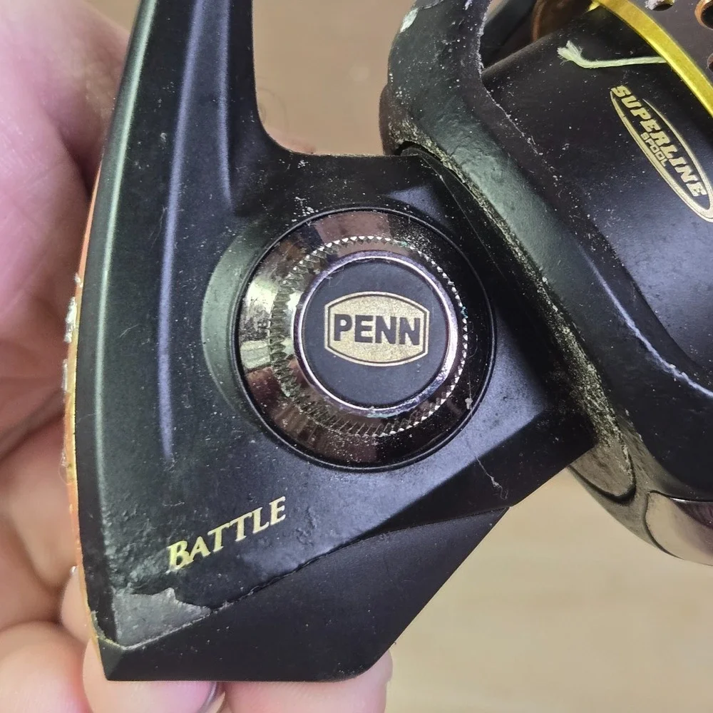 Penn Battle Spinning Reel 4000 Black/Gold Metal